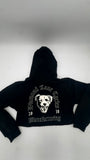 Diamond Lane Cycles The Pit ladies crop top hoodie