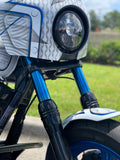 Diamond Lane Cycles Performance Coated Fork Tubes BLUE