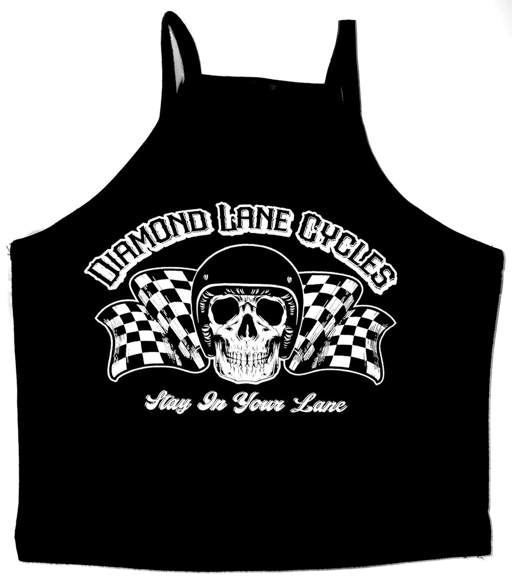 Diamond Lane Cycles Stay in Your Lane Ladies Tank