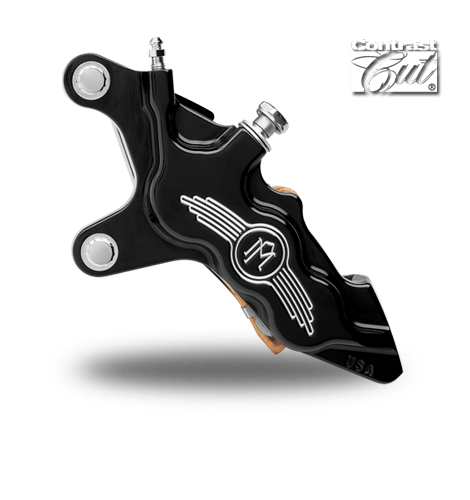 Performance Machine 6 PISTON DIFFERENTIAL BORE FRONT CALIPER