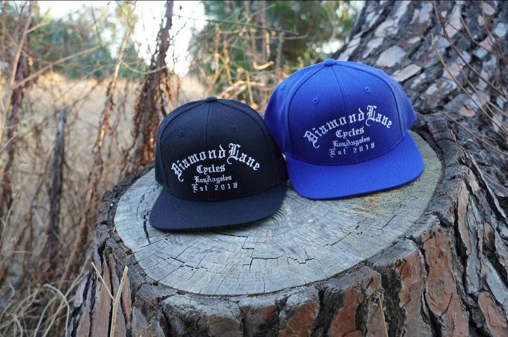 Diamond Lane Cycles Old English Snap back