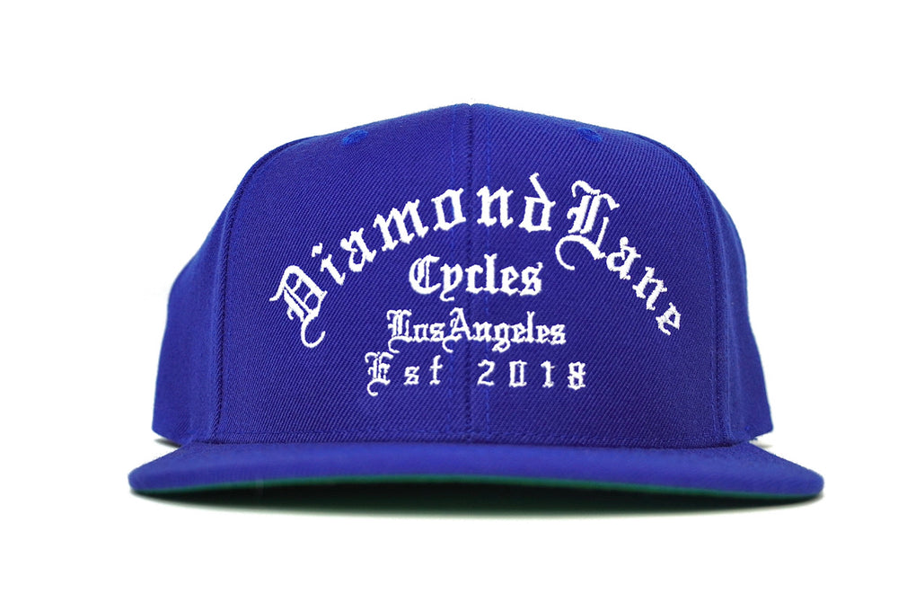Diamond Lane Cycles Old English Snap back