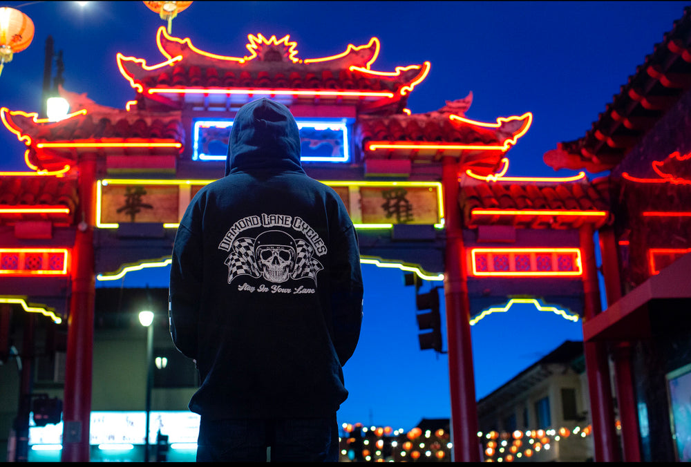 Diamond Lane Cycles Stay In Your Lane  Hoodie