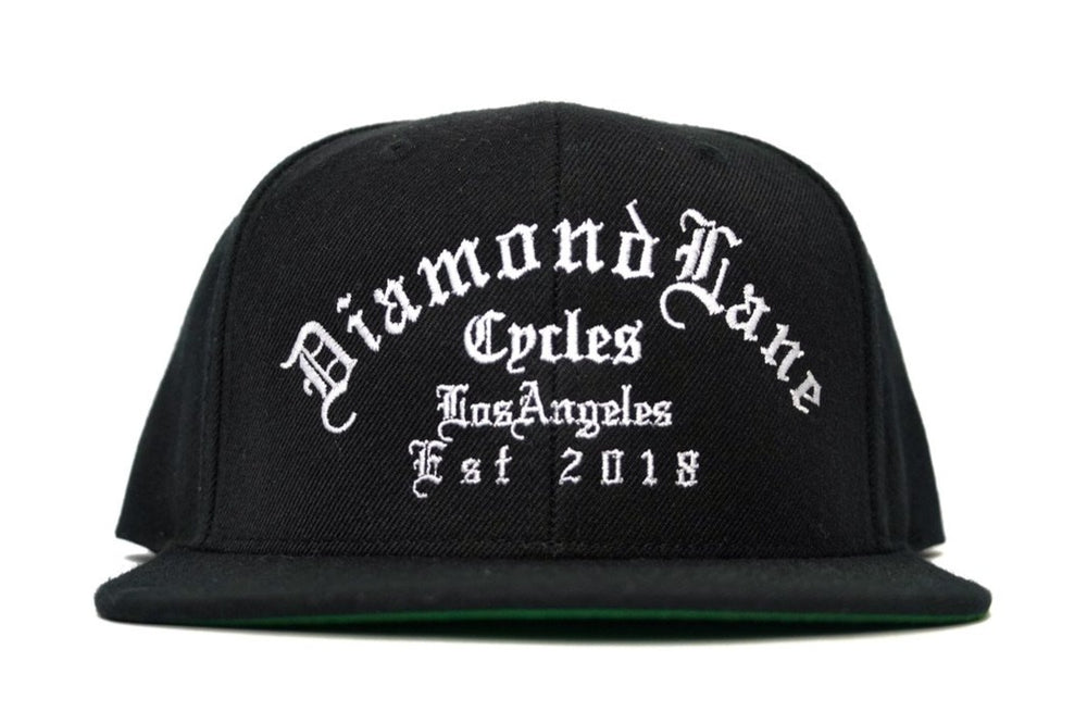 Diamond Lane Cycles Old English Snap back